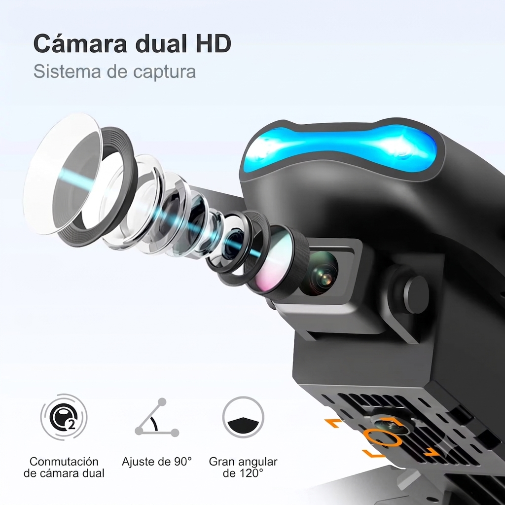 ¡EL DRONE 4K QUE CABE EN TU BOLSILLO! 🔥 Doble Cámara + Control Remoto 🚁