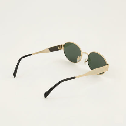 Gafas de sol redondas vintage montura de metal clásica retro