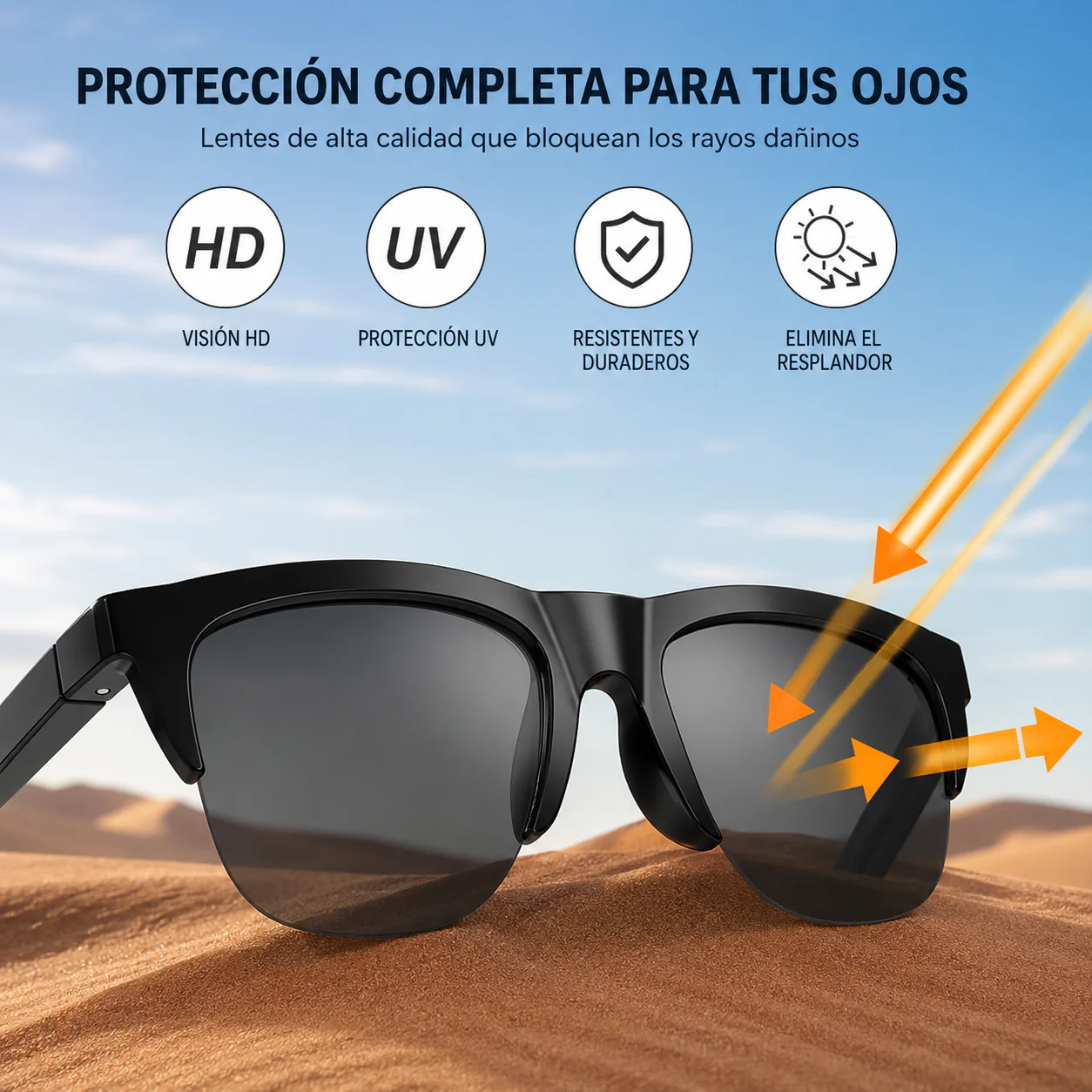 Gafas Inteligentes | Música, Llamadas y Protección UV en un Solo Diseño