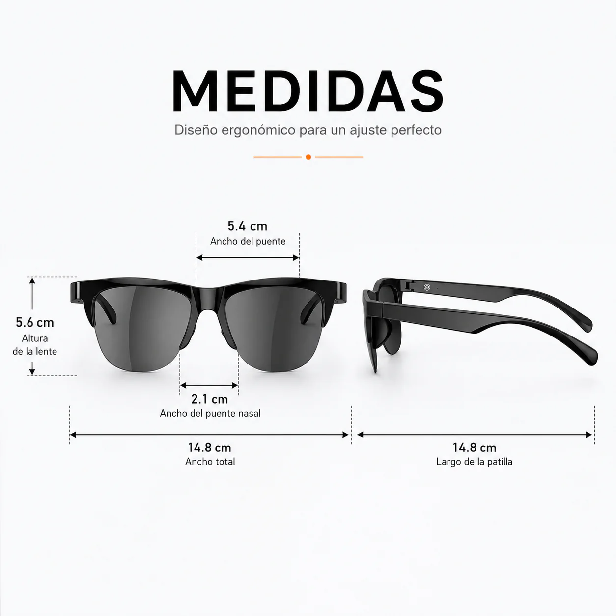 Gafas Inteligentes | Música, Llamadas y Protección UV en un Solo Diseño