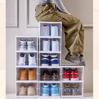 Organizador de Zapatos Plegable y Transparente | Ahorra Espacio y Ordena tu Hogar