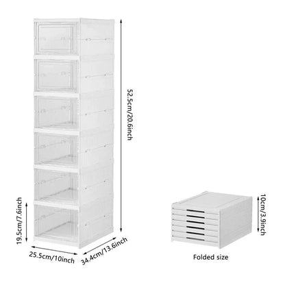 Organizador de Zapatos Plegable y Transparente | Ahorra Espacio y Ordena tu Hogar