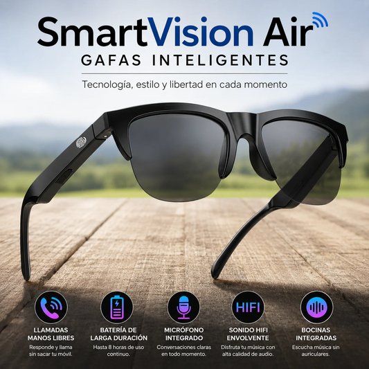 Gafas Inteligentes | Música, Llamadas y Protección UV en un Solo Diseño